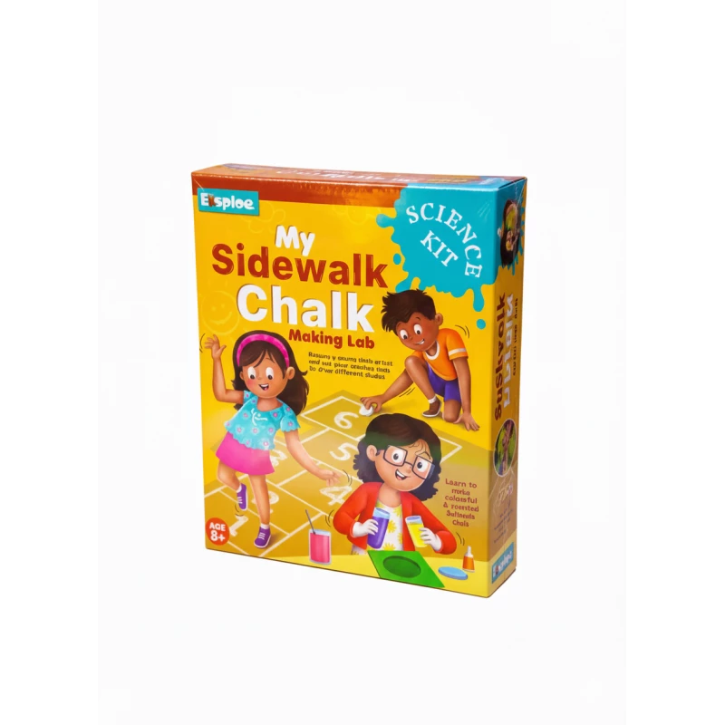 Eksploe My Sidewalk Chalk Making Lab 13076 – DIY STEM Chalk Making Kit for Kids