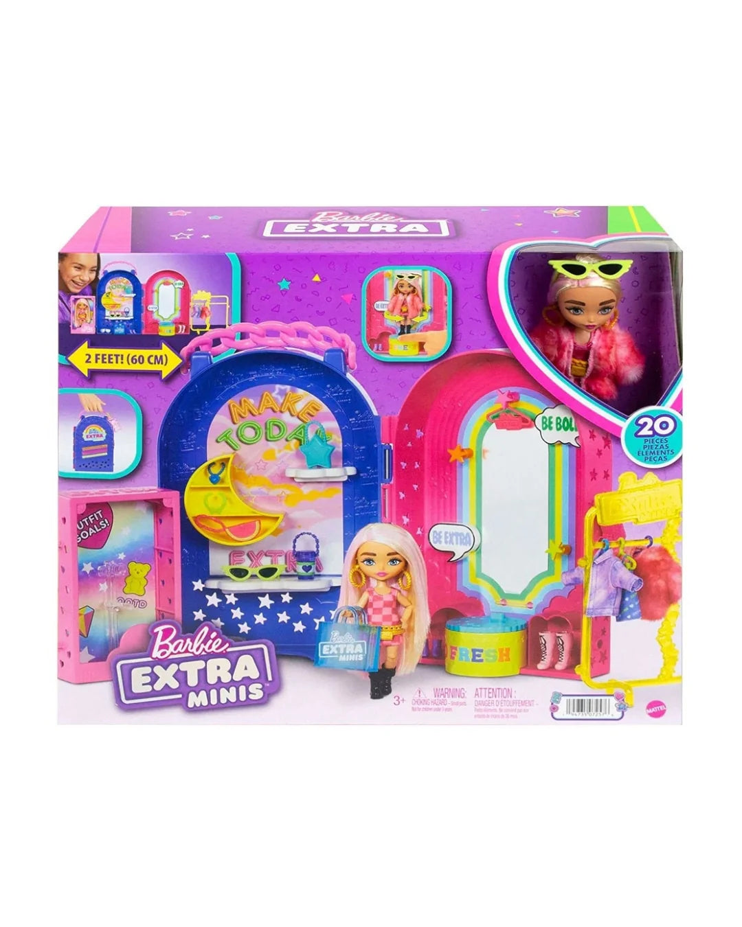 Barbie Extra Minis Boutique HHN15 – Fashion Playset with Mini Doll