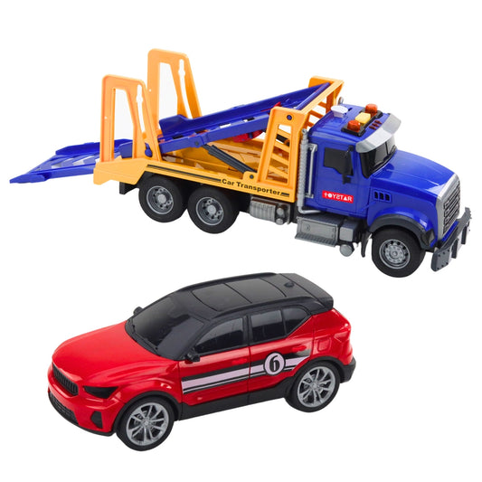 Van Car Transporter with Lights and Sounds