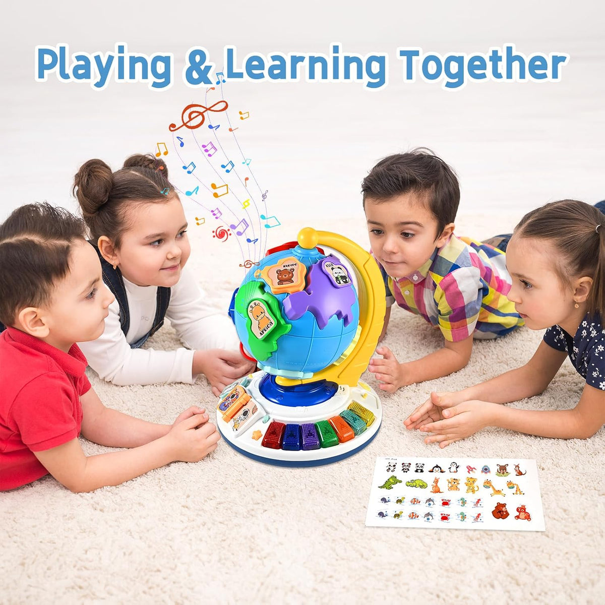5-in-1 Interactive Light-Up Globe