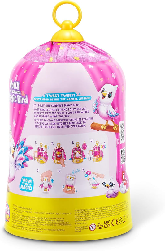 Zuru Pets Alive Polly the Magic Bird Robotic Toy Pet Bird