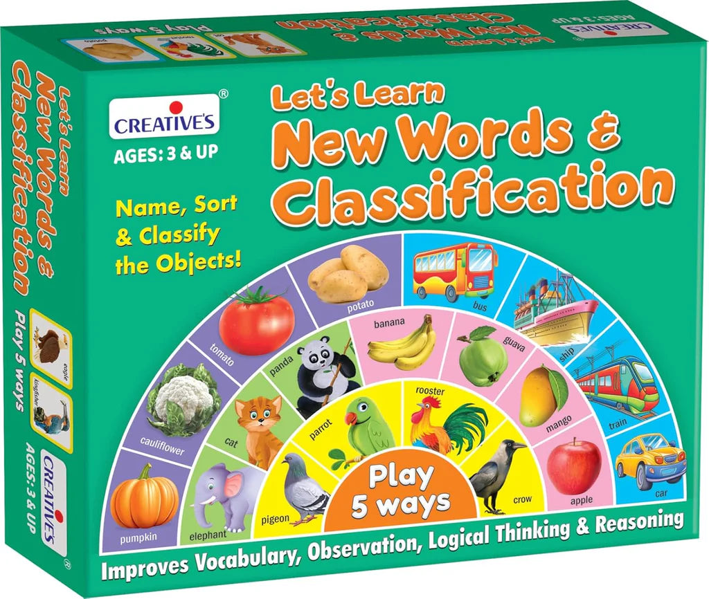 Creatives Let’s Learn New Words & Classification