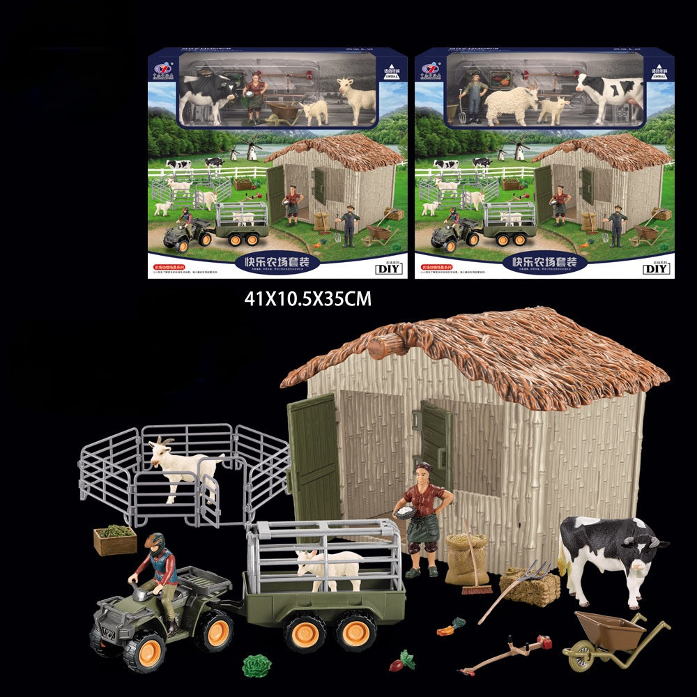 Farm Animal Set with Accessories – Farm Scene Playset