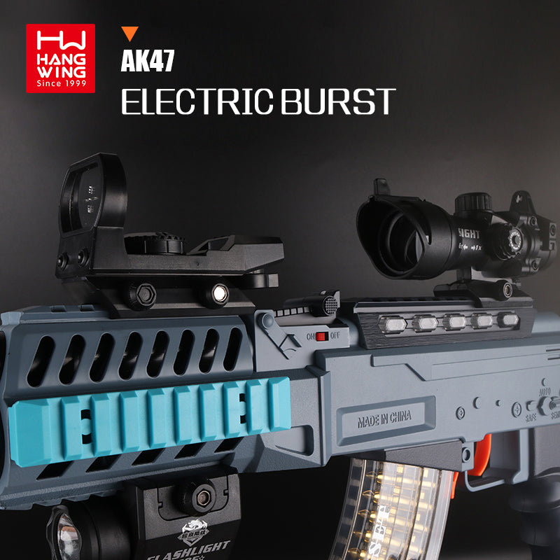 Hang Wing AK47 Special Force Set – Electric Soft-Shot Blaster with Light, Sound & Smoke Effect (65cm)
