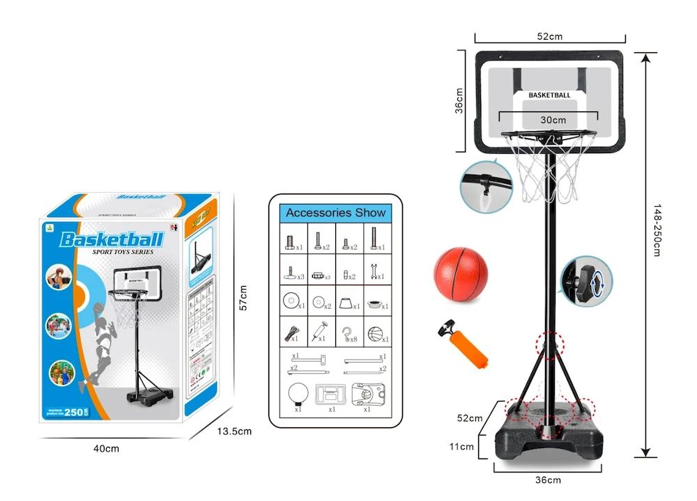 Basketball Stand - 270 Cm