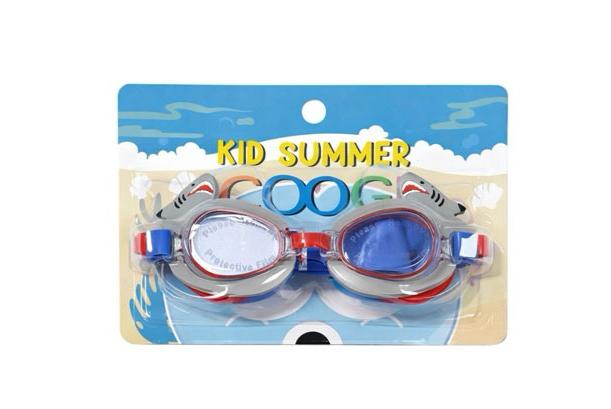Silicon Adorable Red Shark Swimming Goggles