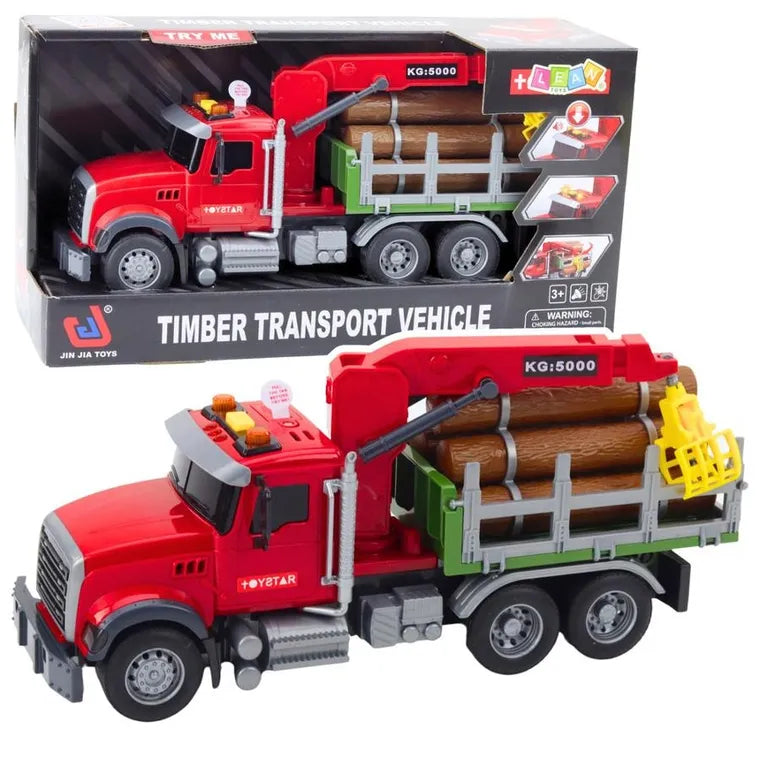 Timber Crane Truck, Interactive Vehicle 63cm