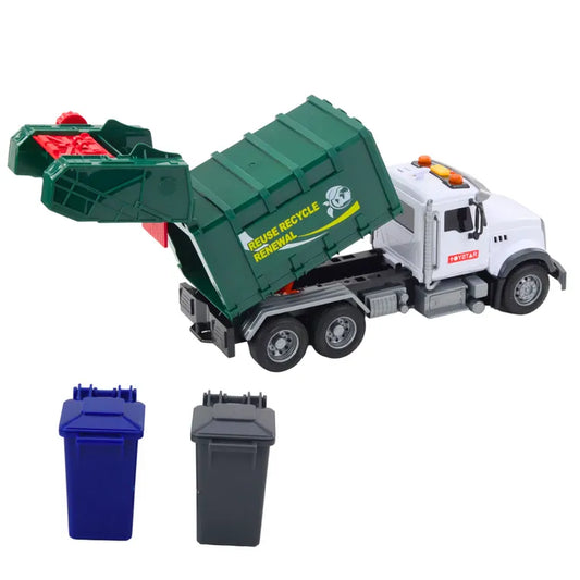 Garbage Truck, City Vehicle, Green, 1:14