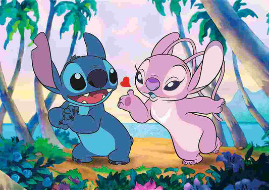 Trefl Puzzle Premium Plus: Stitch & Angel 1000 Pieces