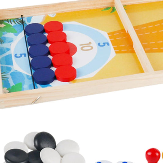 Wooden multi-functional bouncing chess