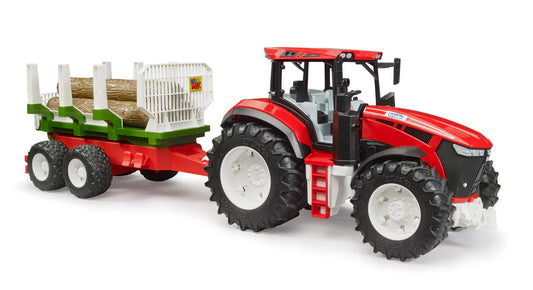 Bruder Roadmax Tractor W Logging Trailer And 3 Logs