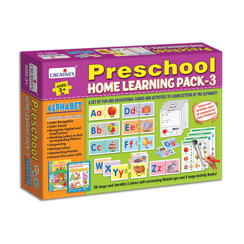Preschool Home Learning Pack- 3 “Alphabet”