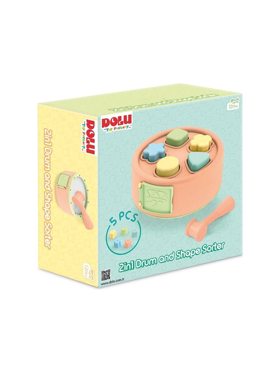 Dolu 2-in-1 Drum & Shape Sorter 5194