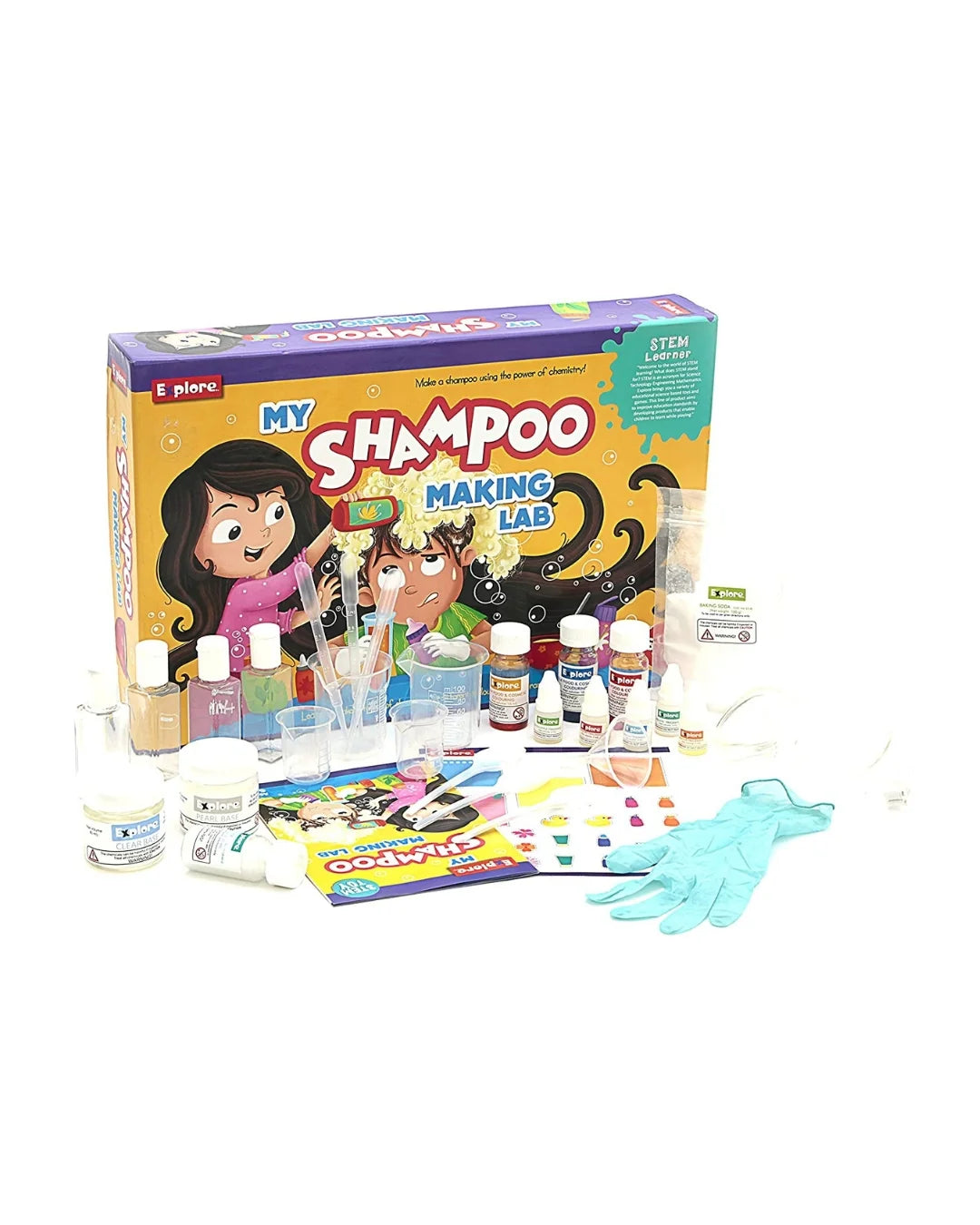 Eksploe My Shampoo Making Lab 13034 – DIY STEM Shampoo Making Kit for Kids