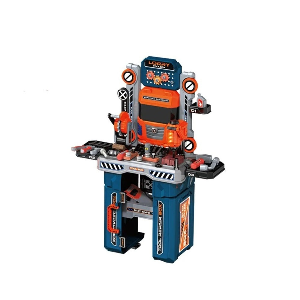 2-in-1 Kids Tool Set 65-Piece – Portable Tool Box & Construction Play Set