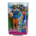 Barbie Ken Doll with Surfboard and Pet Puppy