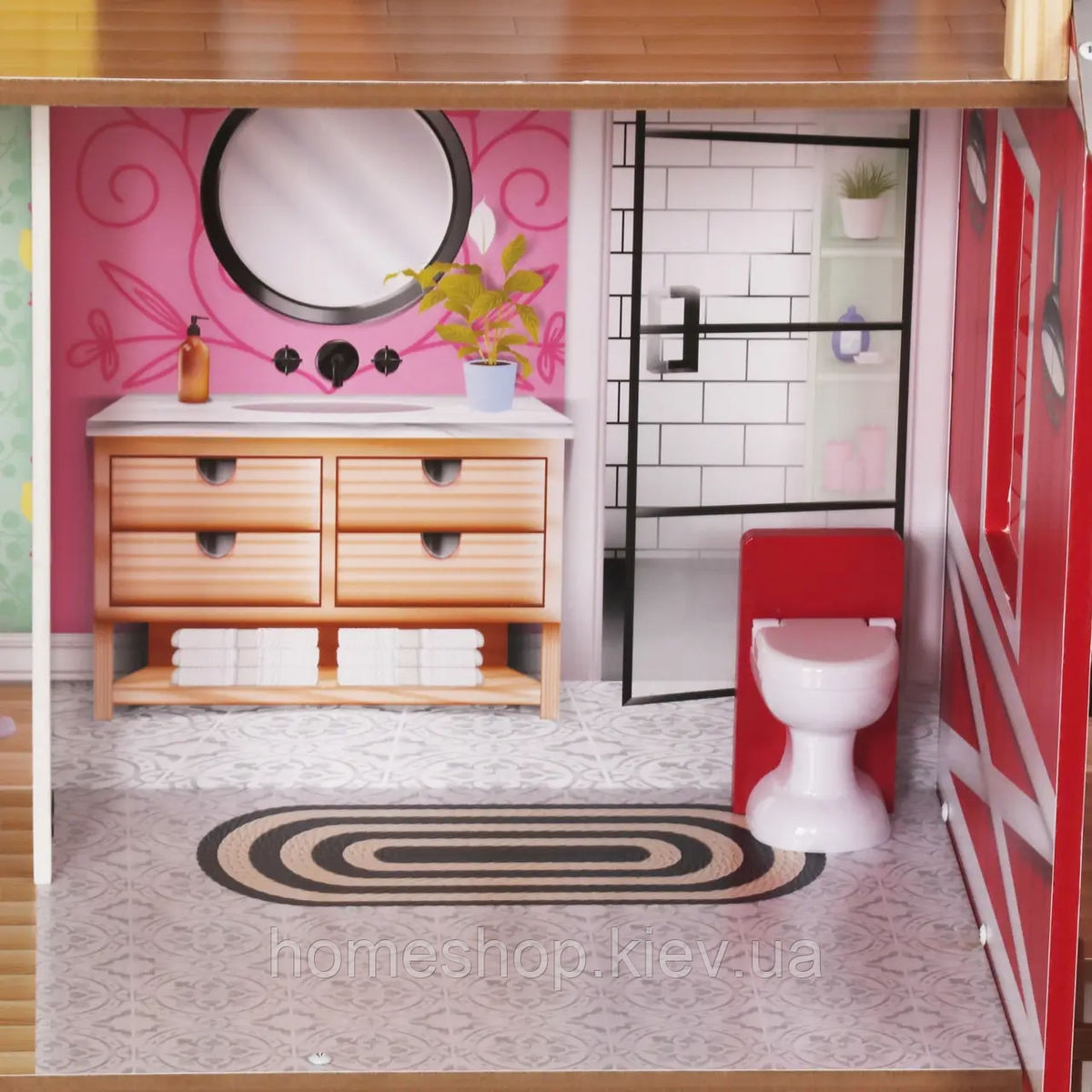 Wooden dollhouse with furniture Barbie Aurelia + sound and light effects