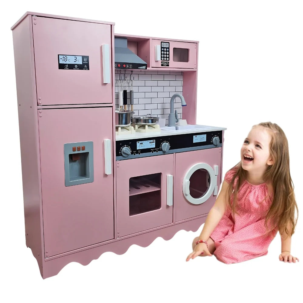 Wooden Play Kitchen for Kids