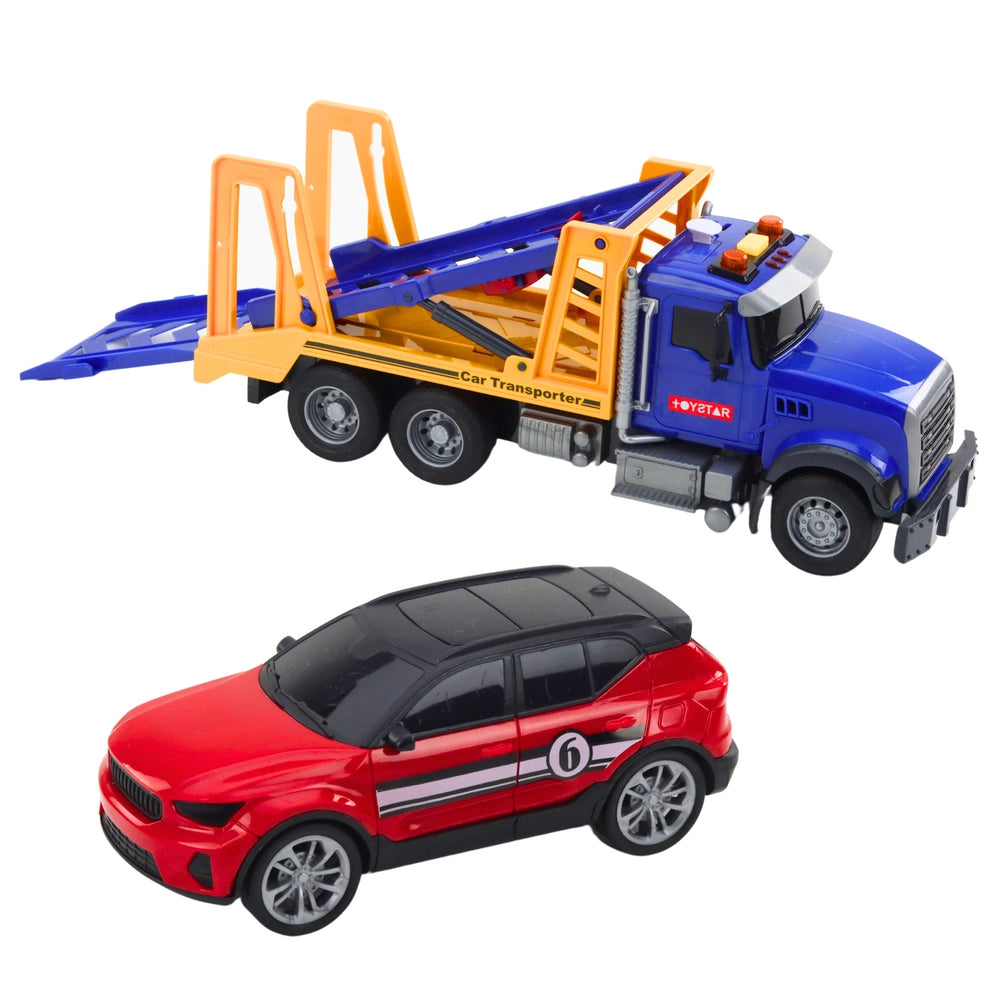 Van Car Transporter with Lights and Sounds