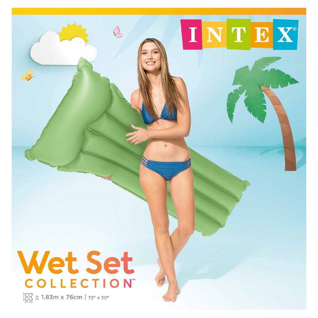 Intex Rainbow Luchtbed 183x76cm
