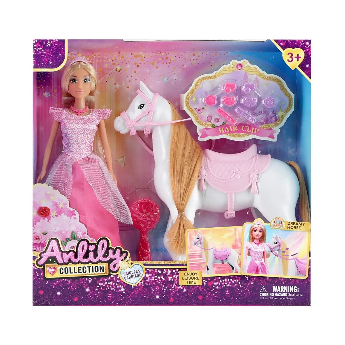 Anlily Princess Doll with Horse Set 616110
