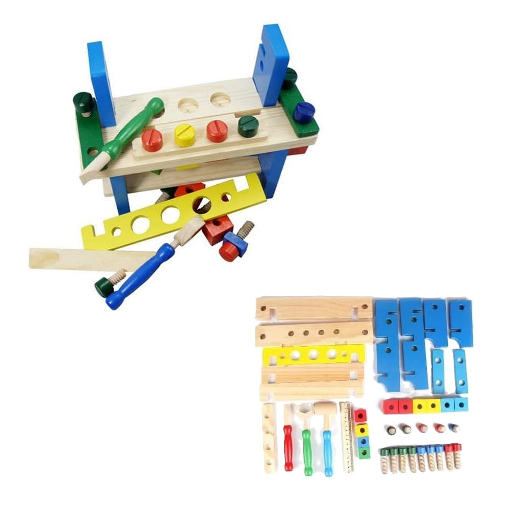 Wooden toys set tools