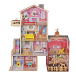 Wooden dollhouse with furniture Barbie Aurelia + sound and light effects