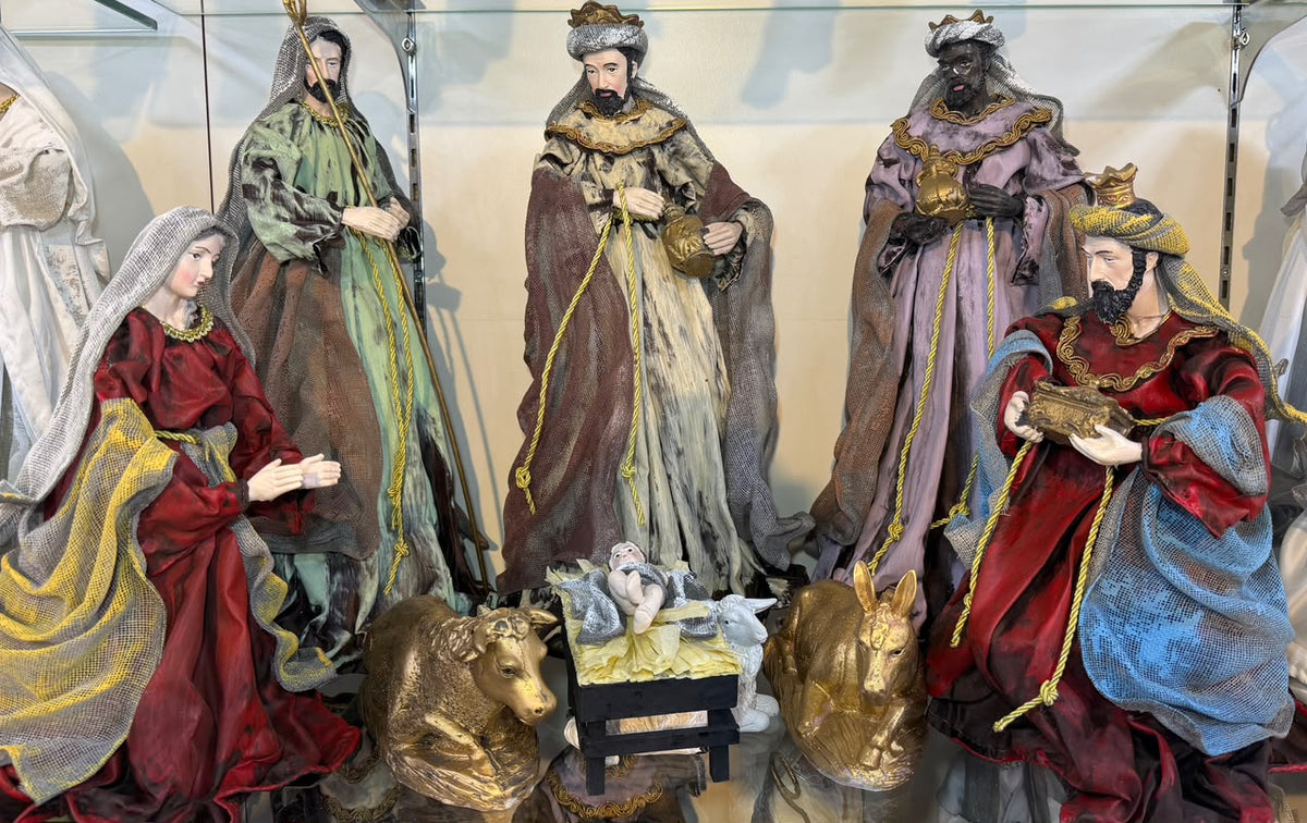 Fabric Nativity Set 16-Inch – 9 Pieces