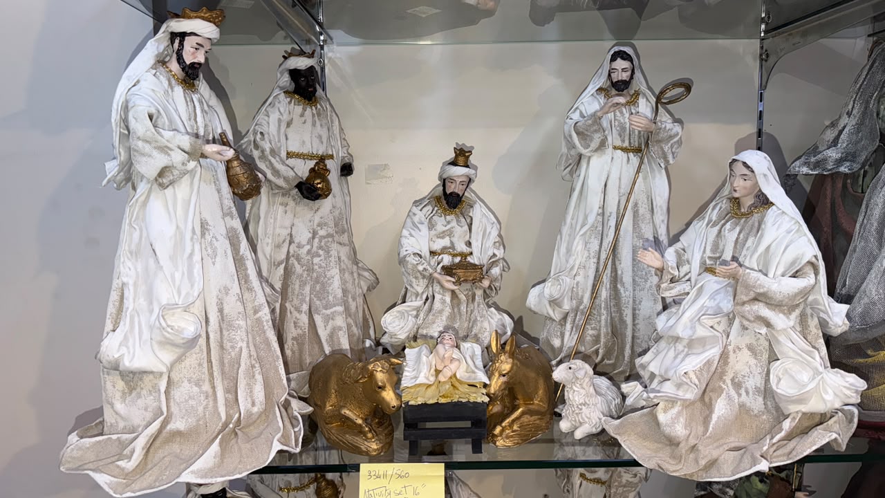 Fabric Nativity Set 16-Inch – 9 Pieces