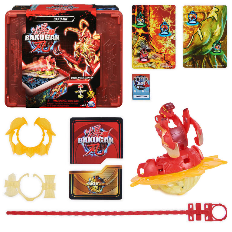 Bakugan Baku-Tin Special Attack Mantid – Storage & Battle Set