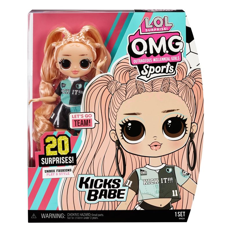 L.O.L. Surprise! O.M.G. Sports Kicks Babe Fashion Doll – 20 Surprises