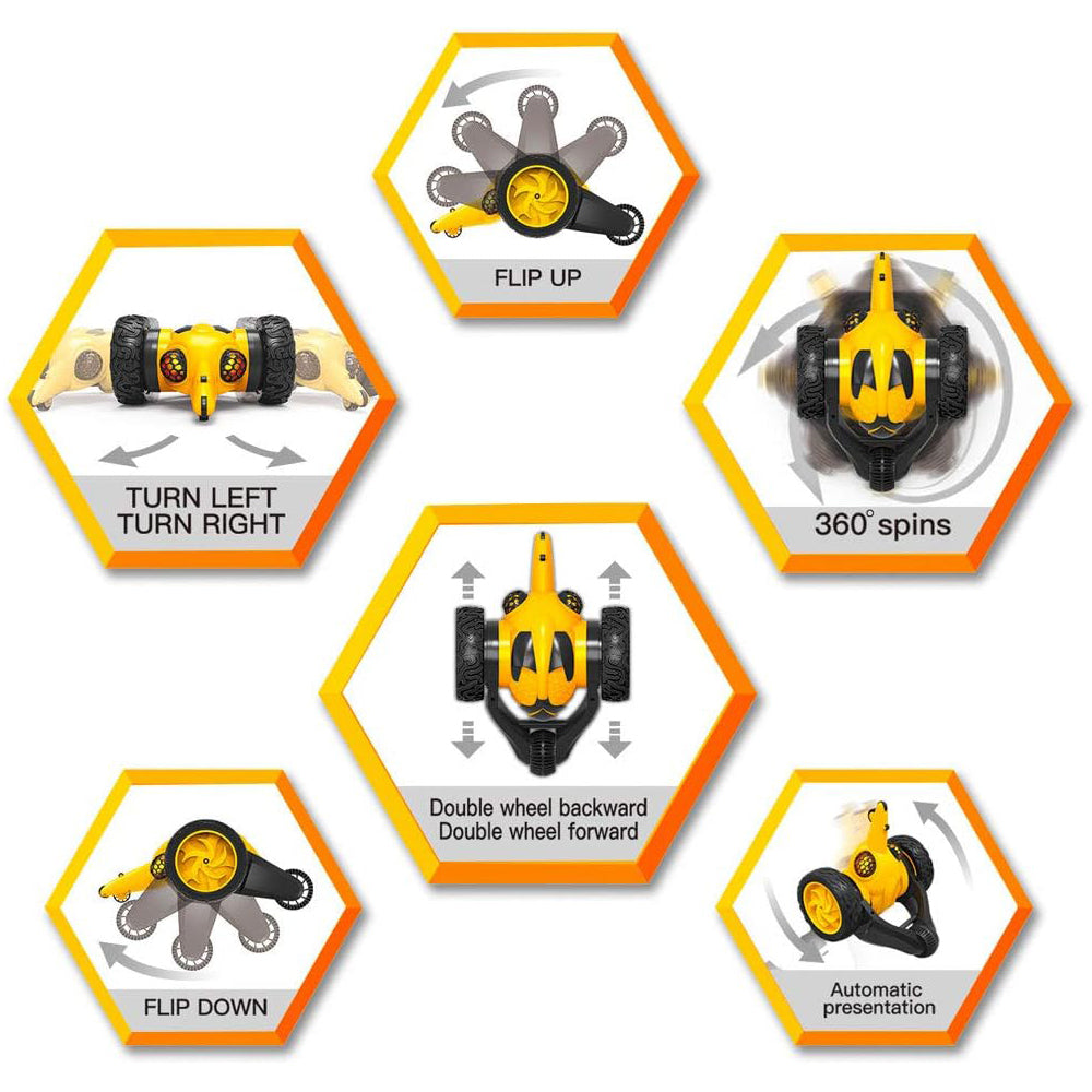 The Bee Stunt R/C Car – 360° Spins & Flips