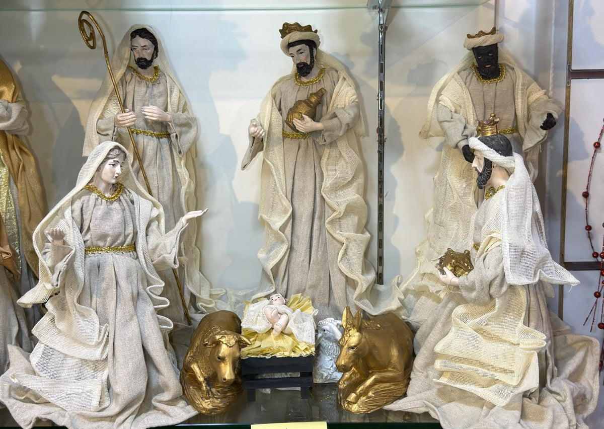 Fabric Nativity Set 16-Inch – 9 Pieces