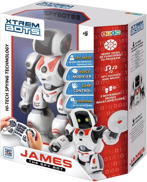 Xtrem Bots James The Spy Bot – RC Robot