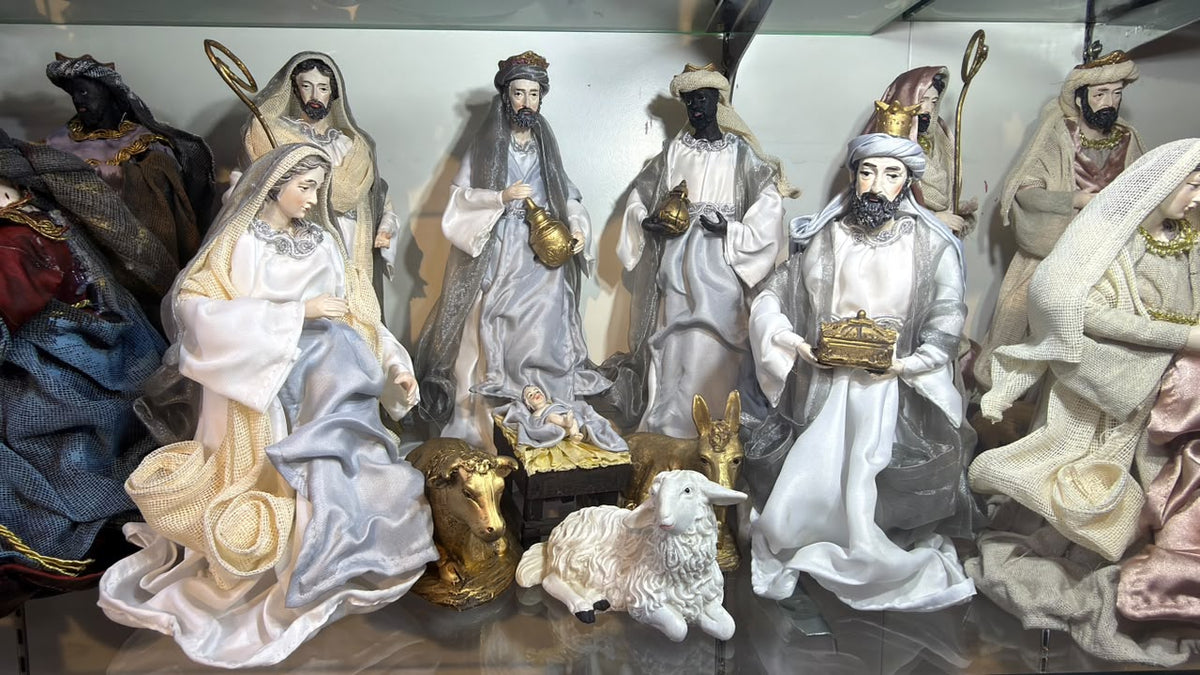 Fabric Nativity Set 12-Inch – 9 Pieces