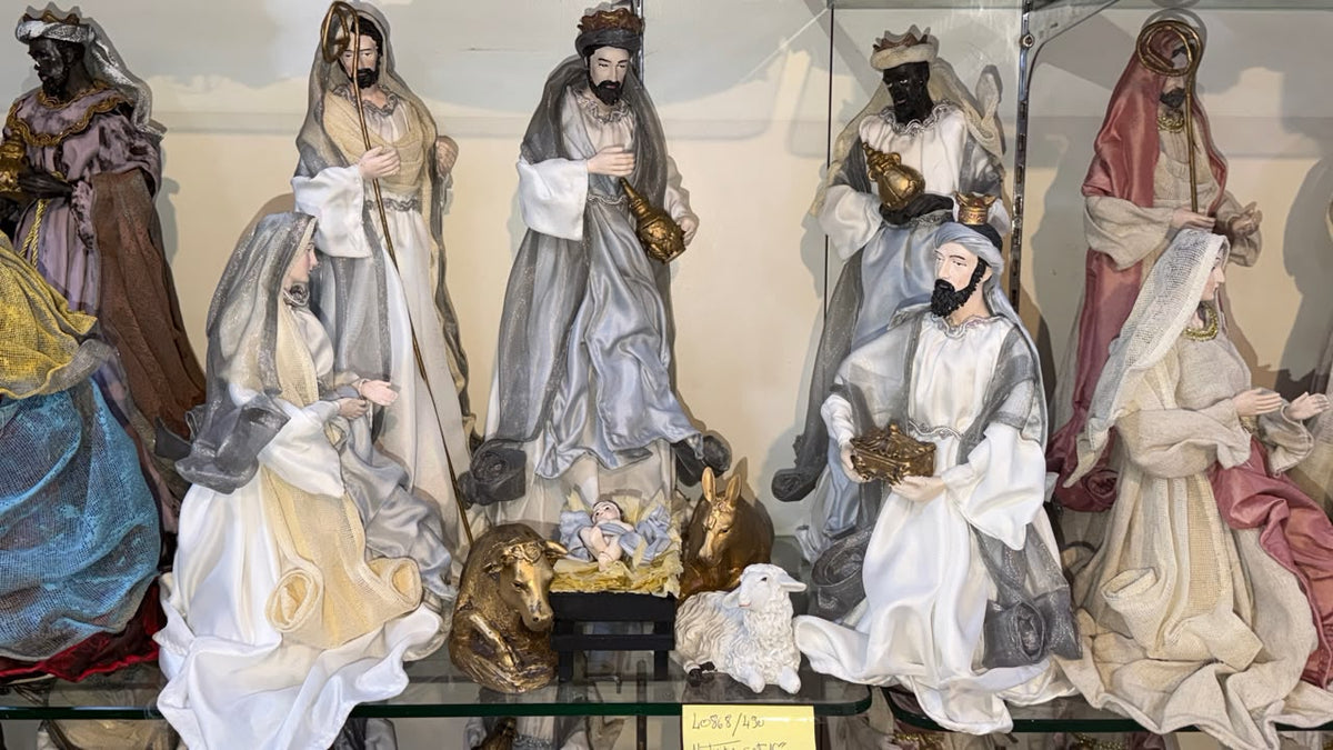 Fabric Nativity Set 16-Inch – 9 Pieces