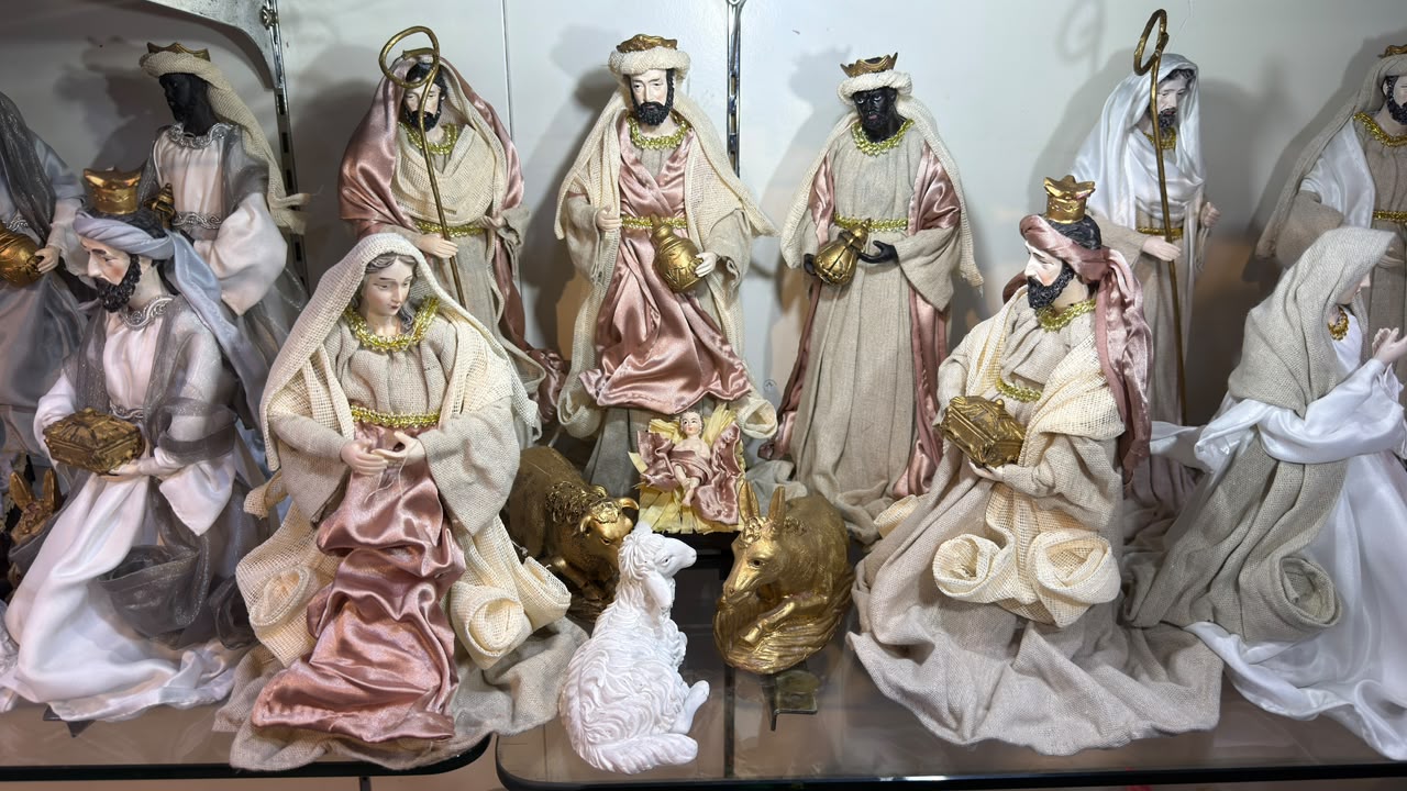 Fabric Nativity Set 12-Inch – 9 Pieces
