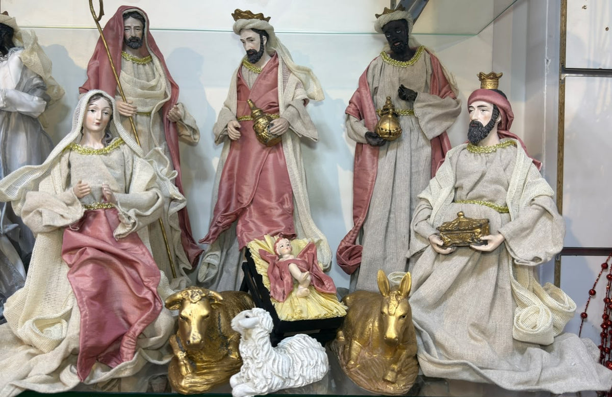 Fabric Nativity Set 16-Inch – 9 Pieces