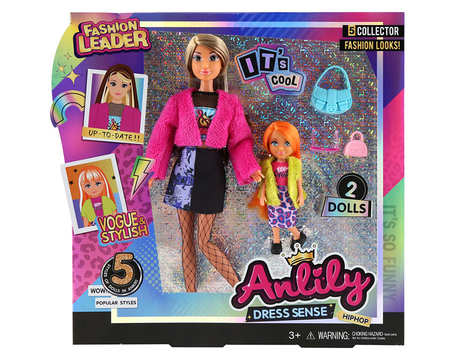 Anlily Doll Set – 2 Dolls with Clothes & Accessories