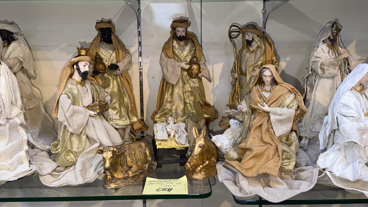 Fabric Nativity Set 12-Inch – 9 Pieces