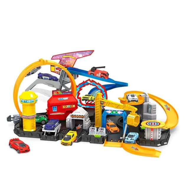 Multi-Level Car Garage & Racing Track