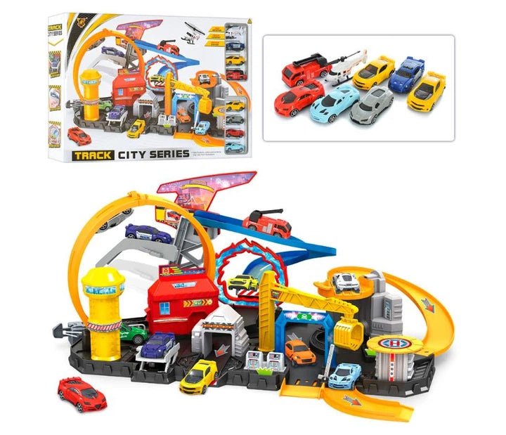 Multi-Level Car Garage & Racing Track