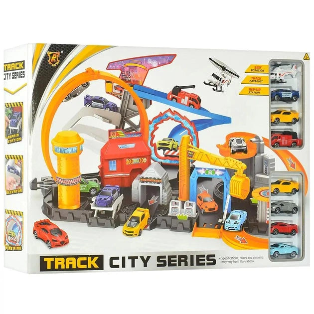 Multi-Level Car Garage & Racing Track