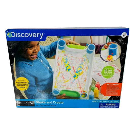K Toys Discovery Kids Shake & Create Art Set with Paint Set