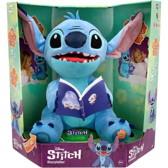 Disney Stitch Storyteller Interactive Plush – 8 Stories & Songs