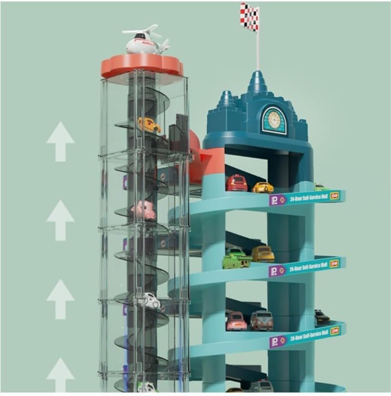 7-Level Car Parking Garage & Racing Tower