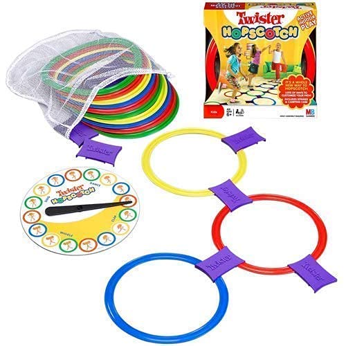 Twister Hopscotch Active Indoor Play with Rings Game