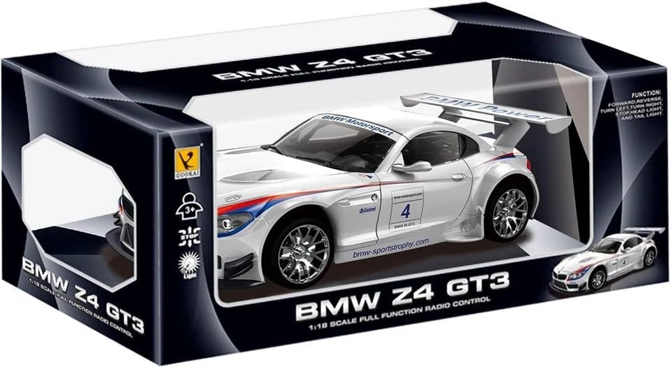 BMW Z4 GT3 1:18 RC Car – Remote Control Racing Car with Lights