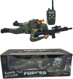 Budetto Battery-Operated Crawling Soldier Toy