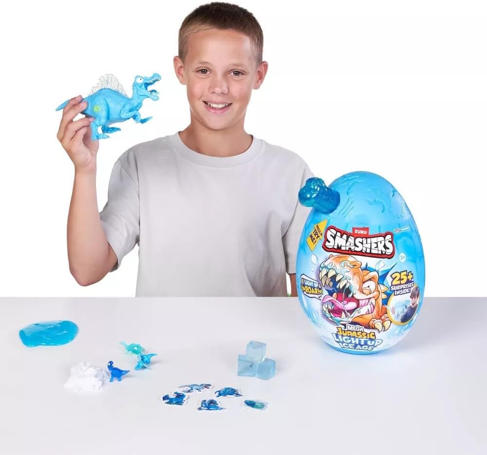 ZURU Smashers Mega Jurassic Light Up Ice Age Egg 74138